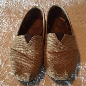 Toms, Burlap Classics. Size 8